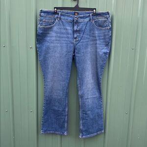 Women’s Lee Plus Bootcut Denim Jeans Pants Size 26W